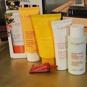 Clarins Skincare Collection - Yellow, White, Red